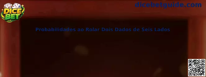 Probabilidades ao rolar dois dados de seis lados