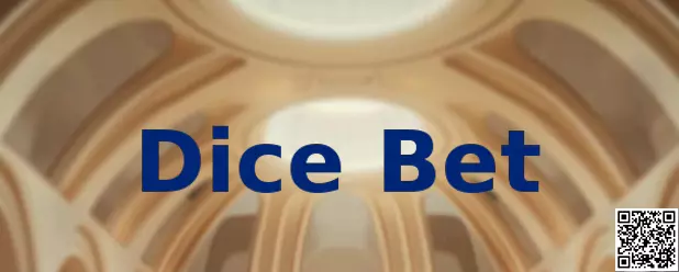 Interface ilustrativa do Dice Bet com dados virtuais