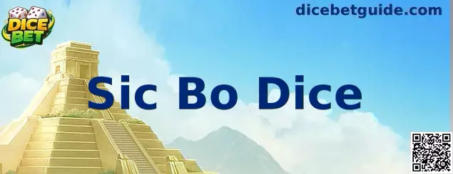 Representação visual do jogo Sic Bo Dice com três dados