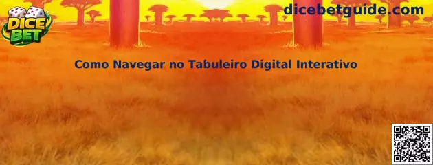 Como navegar no tabuleiro digital interativo do Super Dice